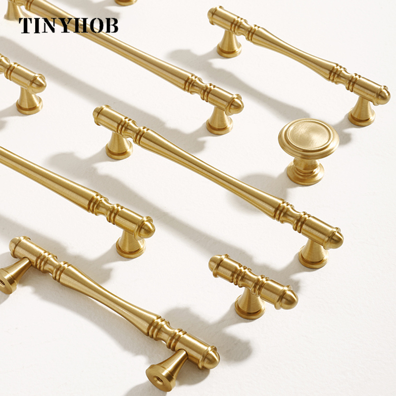 Kitchen Gadgets Gold - Puxadores de armário dourados, gaveta de