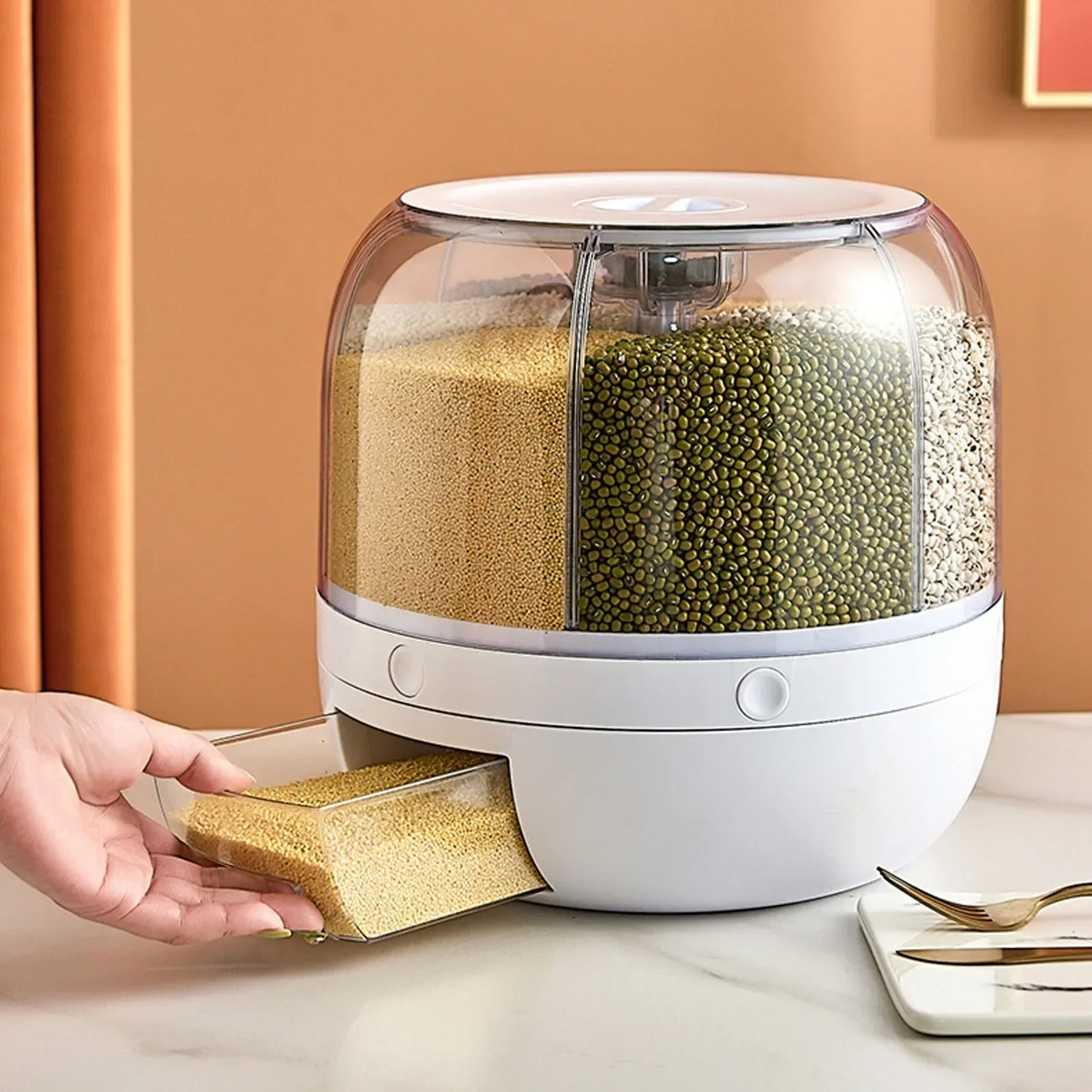 6 compartimentos 360 °   Recip - Kitchen Gadgets Organizer avaliação e preço
