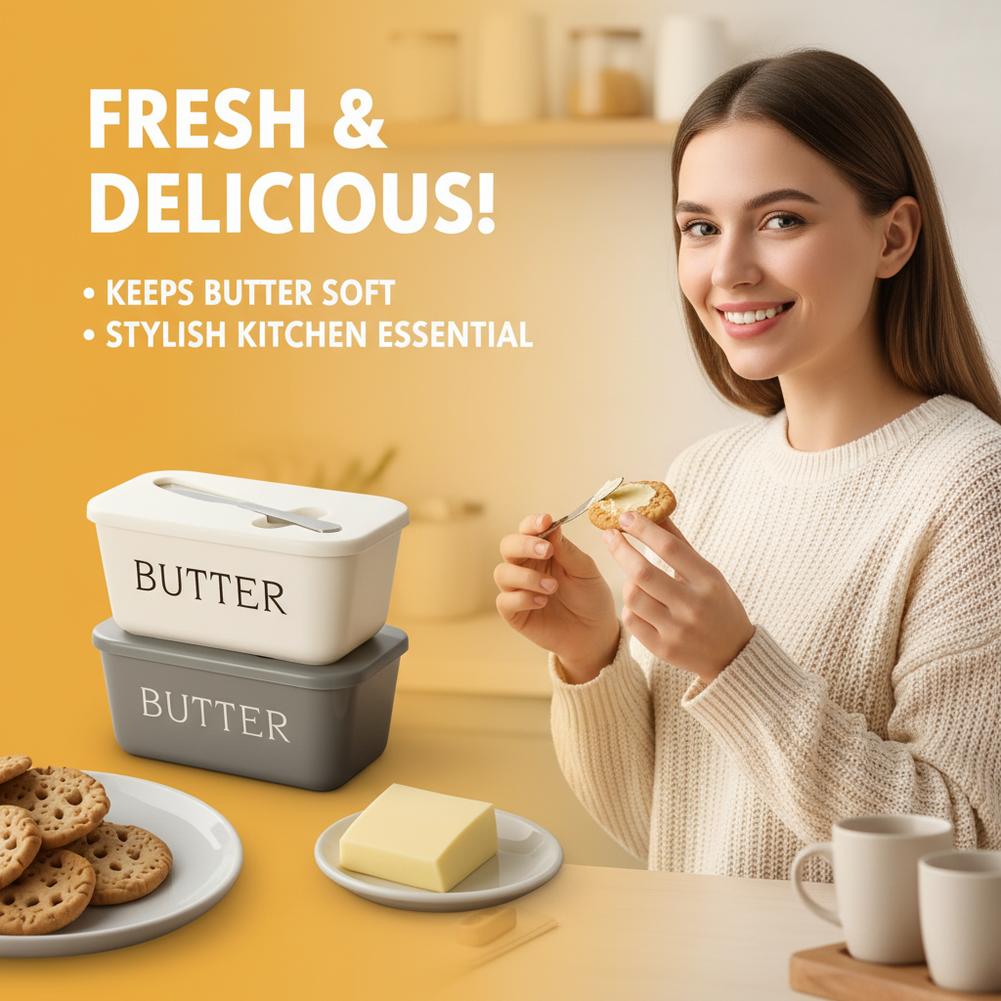 Manteigueira de PP com Tampa e - Kitchen Gadgets Organizer avaliação e preço